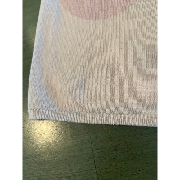 Pink Polka Dot Knit Halter Top Womens S Lightweight Stretchy - Picture 4 of 7